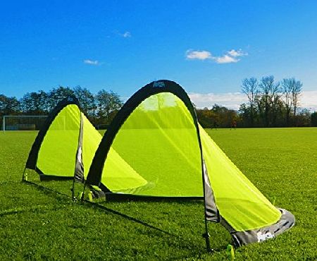 Forza  Flash Pop-Up Football Goals [Pair] (2.5ft, 4ft or 6ft) - The BEST Pop-Up Football Goal For Instant Fun [Net World Sports] (2.5ft)